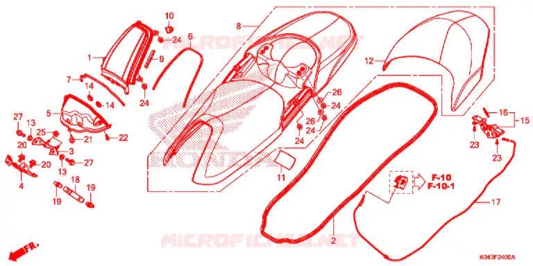 SELLE Honda SCOOTER 300 FORZA 2017  NSS300AD
