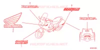AUTOCOLLANTS pour Honda DEAUVILLE 700 de 2011