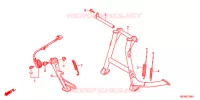 BEQUILLE pour Honda DEAUVILLE 700 de 2011