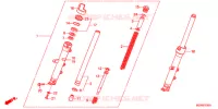 FOURCHE pour Honda DEAUVILLE 700 de 2011