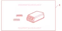KIT AUDIO pour Honda DEAUVILLE 700 de 2011