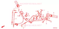 LEVIER DE GUIDON   CABLE   COMMODO pour Honda DEAUVILLE 700 de 2011