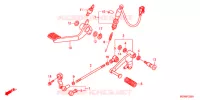 PEDALE pour Honda DEAUVILLE 700 de 2011