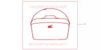 SAC INTERIEUR DE TOP CASE pour Honda DEAUVILLE 700 de 2011