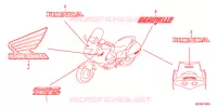 AUTOCOLLANTS pour Honda DEAUVILLE 700 de 2011