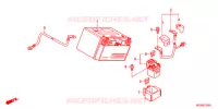 BATTERIE pour Honda DEAUVILLE 700 de 2011