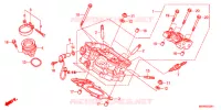 CULASSE DE CYLINDRE ARRIERE pour Honda DEAUVILLE 700 de 2011