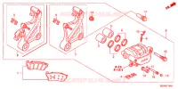 ETRIER DE FREIN ARRIERE pour Honda DEAUVILLE 700 de 2011