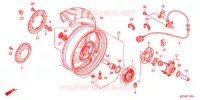 ROUE ARRIERE pour Honda DEAUVILLE 700 de 2011
