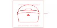 SAC INTERIEUR DE TOP CASE pour Honda DEAUVILLE 700 de 2011