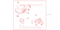 TOP CASE 45L CARLENIAN RED pour Honda DEAUVILLE 700 de 2011