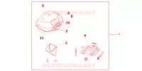 TOP CASE 45L pour Honda DEAUVILLE 700 de 2011