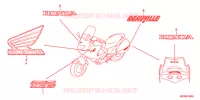 AUTOCOLLANTS pour Honda DEAUVILLE 700 de 2011