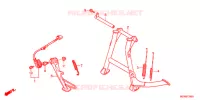 BEQUILLE pour Honda DEAUVILLE 700 de 2011