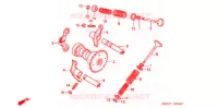 ARBRE A CAMES   SOUPAPE pour Honda SC 125 de 2006