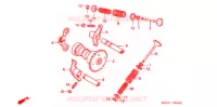 ARBRE A CAMES   SOUPAPE pour Honda SC 125 de 2008