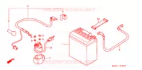 BATTERIE (SC1255,6,8) pour Honda SC 125 de 2008