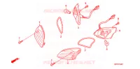 CLIGNOTANT AVANT (SC1258) pour Honda SC 125 de 2008