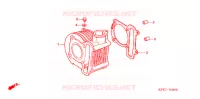 CYLINDRE (SC1255,6,8) pour Honda SC 125 de 2008