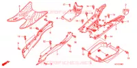 PLANCHER (SC1256,8) pour Honda SC 125 de 2006