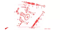 ARBRE A CAMES   SOUPAPE pour Honda SC 125 RED de 2010