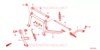 BEQUILLE   PEDALE KICK (SC125A) pour Honda SC 125 RED de 2010