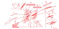 T (SC125A) pour Honda SC 125 RED de 2010