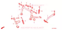 BEQUILLE   PEDALE KICK (SC1255,6,8) pour Honda SC 125 de 2006