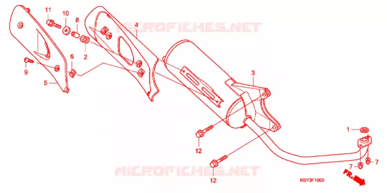 SILENCIEUX D'ECHAPPEMENT Honda SCOOTER 125 ELITE 2007  SC125SH6