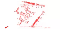ARBRE A CAMES   SOUPAPE pour Honda ELITE 125 de 2009
