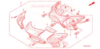FEUX ARRIERE (SC1256,8) pour Honda ELITE 125 de 2009