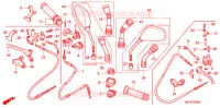 LEVIER DE GUIDON   CABLE   COMMODO (1) pour Honda ELITE 125 de 2009