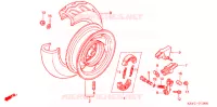ROUE ARRIERE (SC1255,6,8) pour Honda ELITE 125 de 2009