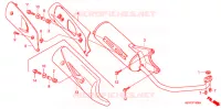 SILENCIEUX D'ECHAPPEMENT (SC1255,6,8) pour Honda ELITE 125 de 2009