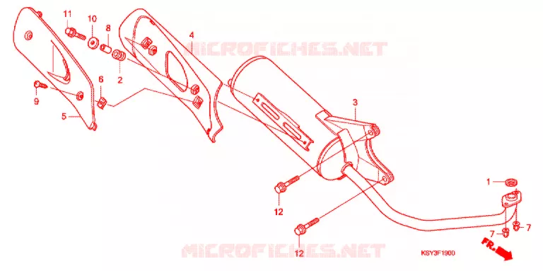 SILENCIEUX D'ECHAPPEMENT Honda SCOOTER 125 ELITE 2009  SC125SH9