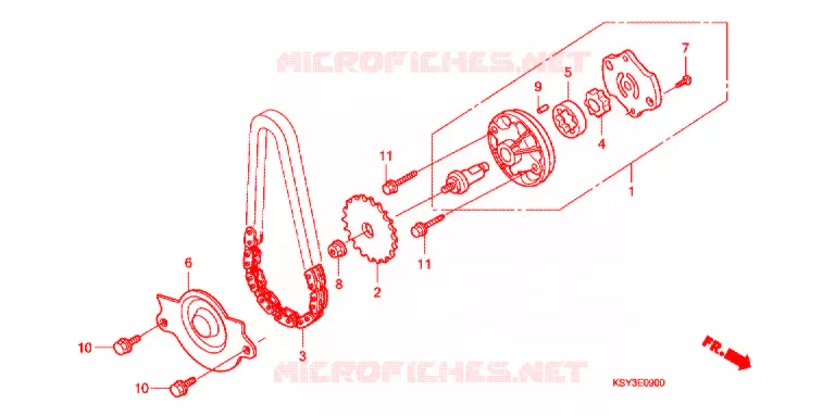 POMPE A HUILE Honda SCOOTER 125 ELITE 2013  SC125SHD