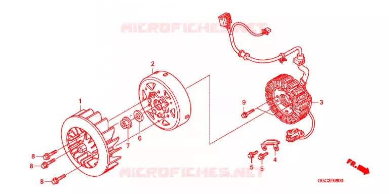 ALTERNATEUR Honda SCOOTER 110 SPACY 2013  SCR1104WHD