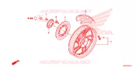ROUE ARRIERE pour Honda SH 125 ABS SPECIAL 2F de 2013