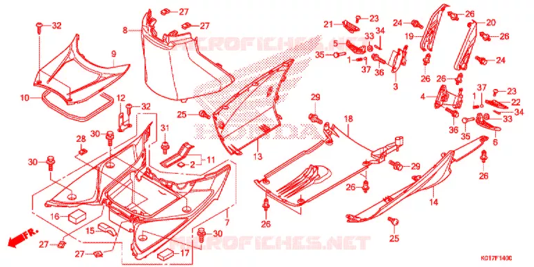 MARCHE PIEDS Honda SCOOTER 125 SH 2013  SH125AD