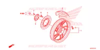 ROUE ARRIERE pour Honda SH 125 ABS SPECIAL 3F de 2013