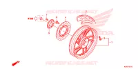 ROUE ARRIERE pour Honda SH 125 ABS D SPECIAL 3ED de 2013