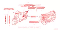AUTOCOLLANTS pour Honda SH 125 ABS D SPECIAL 4E de 2013