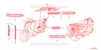 AUTOCOLLANTS pour Honda SH 125 SPECIAL 3F de 2013