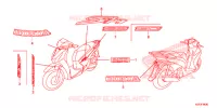 AUTOCOLLANTS pour Honda SH 125 de 2013