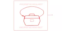 SAC INTERIEUR DE TOP CASE pour Honda SH 125 D SPECIAL 3ED de 2013