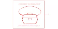 SAC INTERIEUR DE TOP CASE pour Honda SH 125 D de 2013