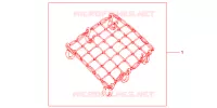 FILET BAGAGES NOIR pour Honda SH 125 D de 2013
