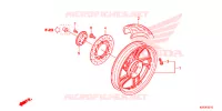 ROUE ARRIERE pour Honda SH 125 D de 2013