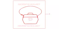 SAC INTERIEUR DE TOP CASE pour Honda SH 125 D de 2013