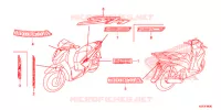 AUTOCOLLANTS pour Honda SH 150 ABS SPECIAL 4E de 2013